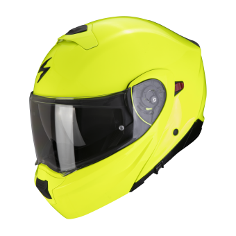 Scorpion Exo 930 Evo Solid Neon Yellow + Bluetooth-Kit Exo-Com Link-1C